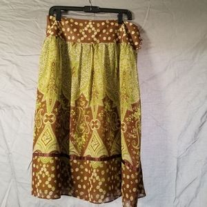 Banana Republic High Waisted Silk Skirt